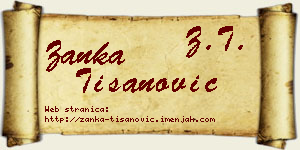 Žanka Tišanović vizit kartica